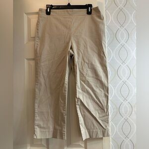 Talbots Women's Tan Cropped Pants